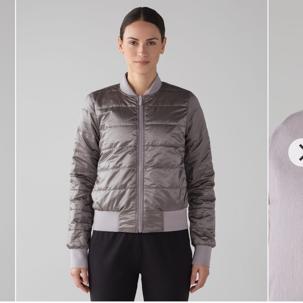 Lululemon Non-Stop Bomber *Reversible Size 4 - Picture 4 of 12